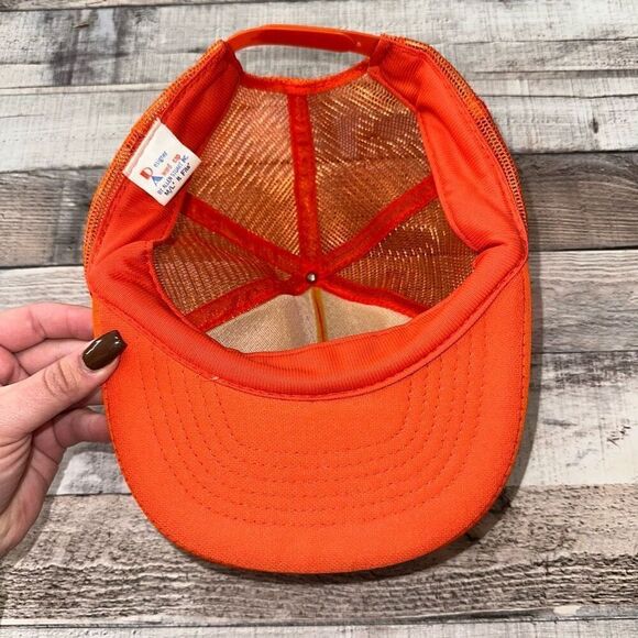 PETROLANE Trucker Farmer Mesh USA Vintage 70s Gas Oil Snapback Hat Cap - Picture 4 of 5